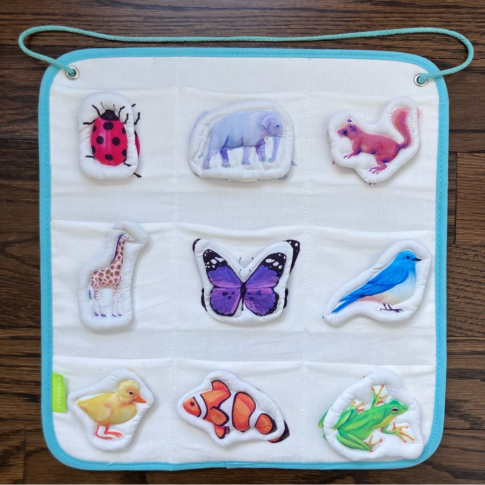 RARE Lovevery Quilted Critters Pocket with LADYBUG